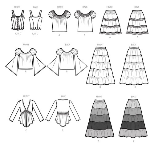 Simplicity SEWING PATTERN S9734 Misses' Costumes Sizes 8-16 Or 18-26 - Picture 10 of 11