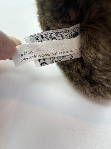 Webkinz Signature Holländischer Hase 12 Zoll Plüschtier WKS1011 GANZ Stofftier Kaninchen - Bild 6 von 7