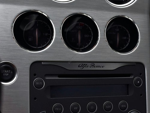For Alfa Romeo 159 04-10 Polished Aluminum Dashboard Instrument gauge Rings 3pcs - Picture 9 of 13