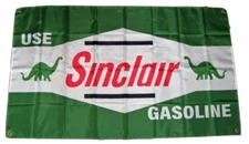 SINCLAIR GASOLINE 3'X5' FLAG BANNER DINO GULF EXXON MOBIL MAN CAVE FAST SHIPPING