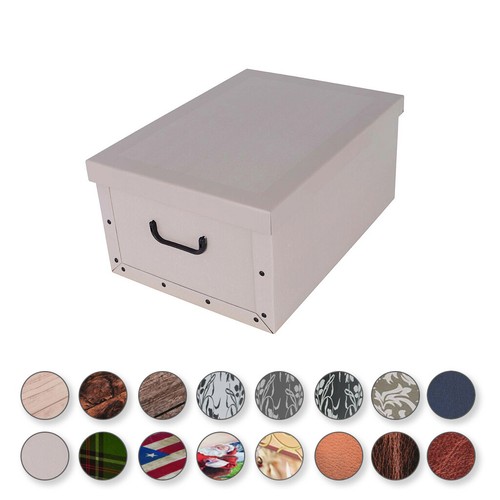 XXL Dekokarton Geschenkkarton Karton Box Stapelbox Lagerbox Kiste 40 Liter TOP - Bild 3 von 18