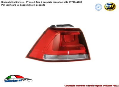 Phare Arrière Gauche Externe HELLA Adapté A VW Golf 7 Highline 10/2012- > 5 - Photo 1/2