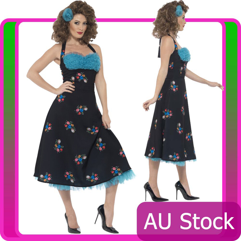 Licensed Grease Cha Cha Digregorio Costume 1950s 50s Womens Ladies