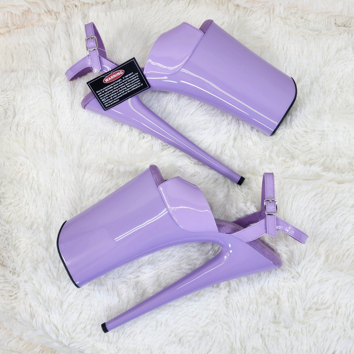 Beyond 009 Lilac Purple Patent Platform Extreme 10