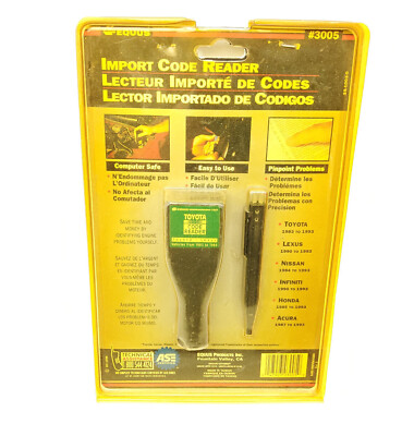 EQUUS OBD I Import Vehicle Code Reader  Model 3005 NEW IN PACKAGE