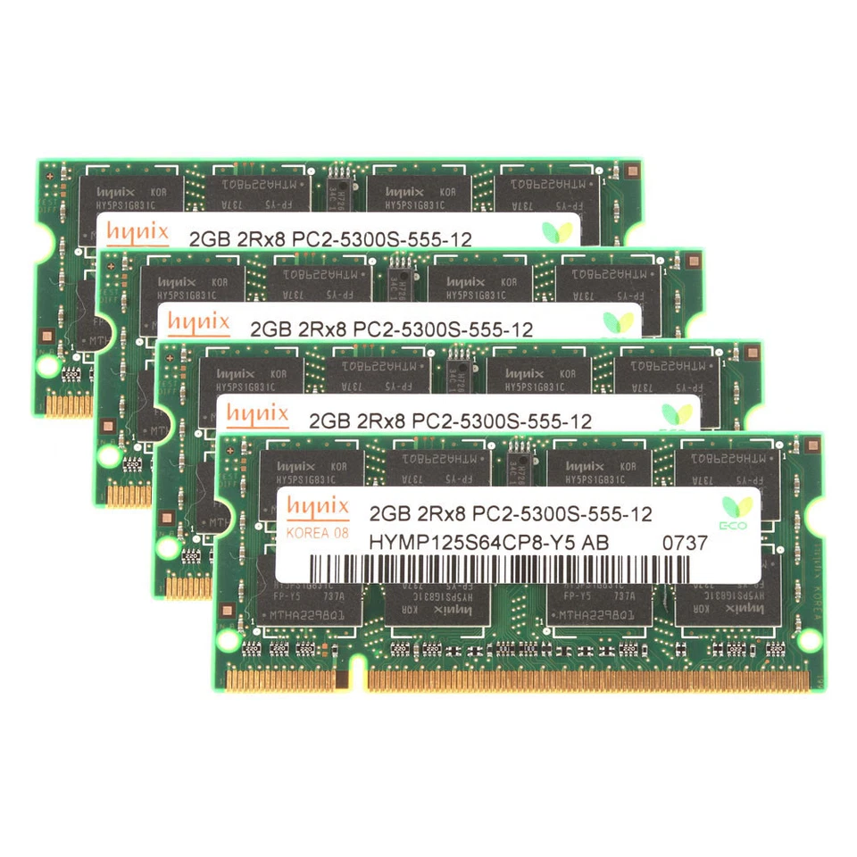 Hynix 10X 2GB 2 GB PC2-5300 DDR2 667Mhz 200Pin Memory RAM Laptop SO-DIMM 20GB  - Image 3 of 4