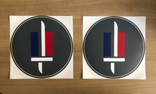 Lot de 2 Stickers - Autocollants Armée De Terre neufs, Diamètre 21,7 cm