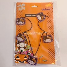 Hello Kitty Claire  s Halloween Light Up Necklace NEW IN PACK 