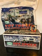 2008 HESS TOY TRUCK AND FRONT LOADER. NEW IN BOX BAG AND BATTERY
