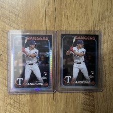 2024 Topps Chrome - Prism Refractor #122 Wyatt Langford (RC) + Base 