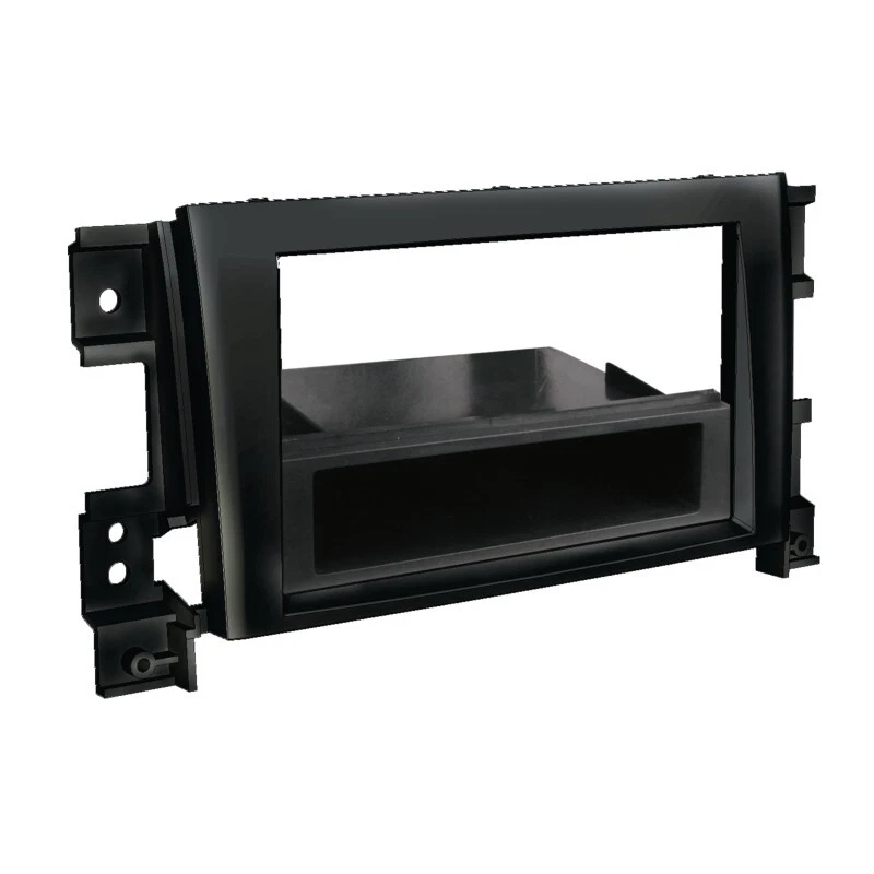 MeevrgR Mascherina per autoradio per Suzuki Grand Vitara XL-7 2001-2006, elegante materiale ABS nero o argento, installazione da 22,9 cm per un migliore design degli interni (argento