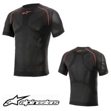 Alpinestars Ride Tech V2 Motorcycle Top Short Sleeve Summer Base Layer Black Red