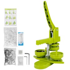 Button Badge Maker making Machine Kit 25/32/58mm Pin Badge Press 100sets Green