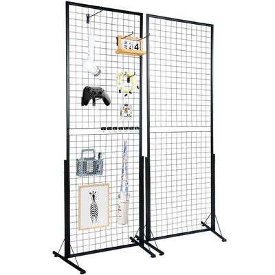 VEVOR Grid Wall Panels Tower Wire Gridwall Display Racks Double Side Panels