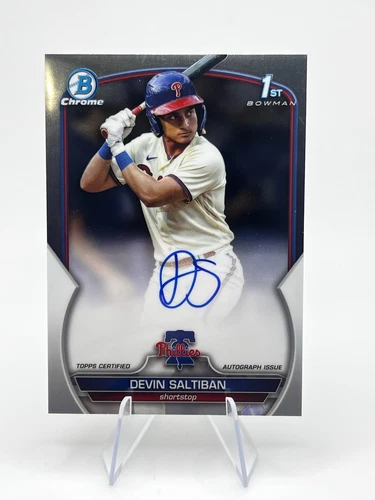 2023 Bowman Draft Chrome Prospect Auto Devin Saltiban #CDA-DS Auto