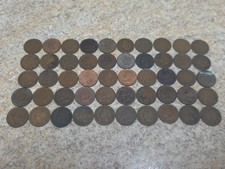 50 Indian Head Cents Penny Lot 1886-1907 Mixed Dates Estate Collection Old Coins