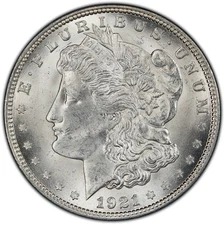 1921 $1 Morgan Silver Dollar BU Brilliant Uncirculated US Coin Last Year Morgan