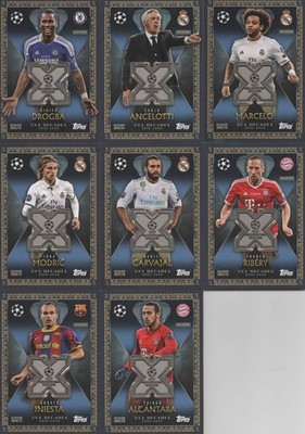 Topps Match Attax EXTRA 2025/2026 all 8 UCLD- Relic cards Modric/Ribery etc.