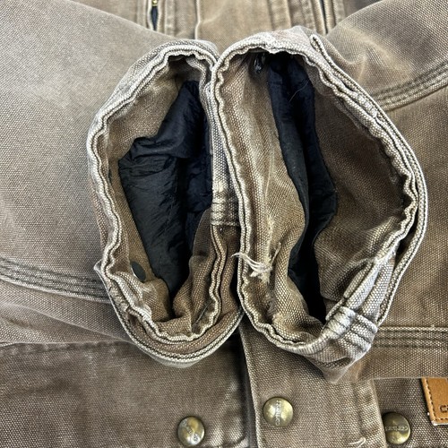 Vintage Carhartt Blanket Lined Canvas Barn Chore Jacket CB2582 Brown Size XL? - Bild 15 von 17