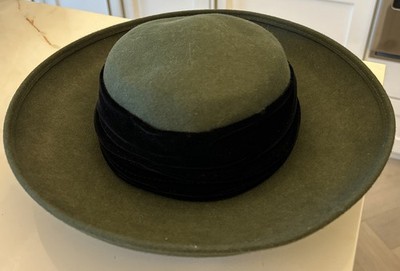 Eric Jarvits olive green wool hat, packable Eric Jarvits olive green wool hat, packable main image 2