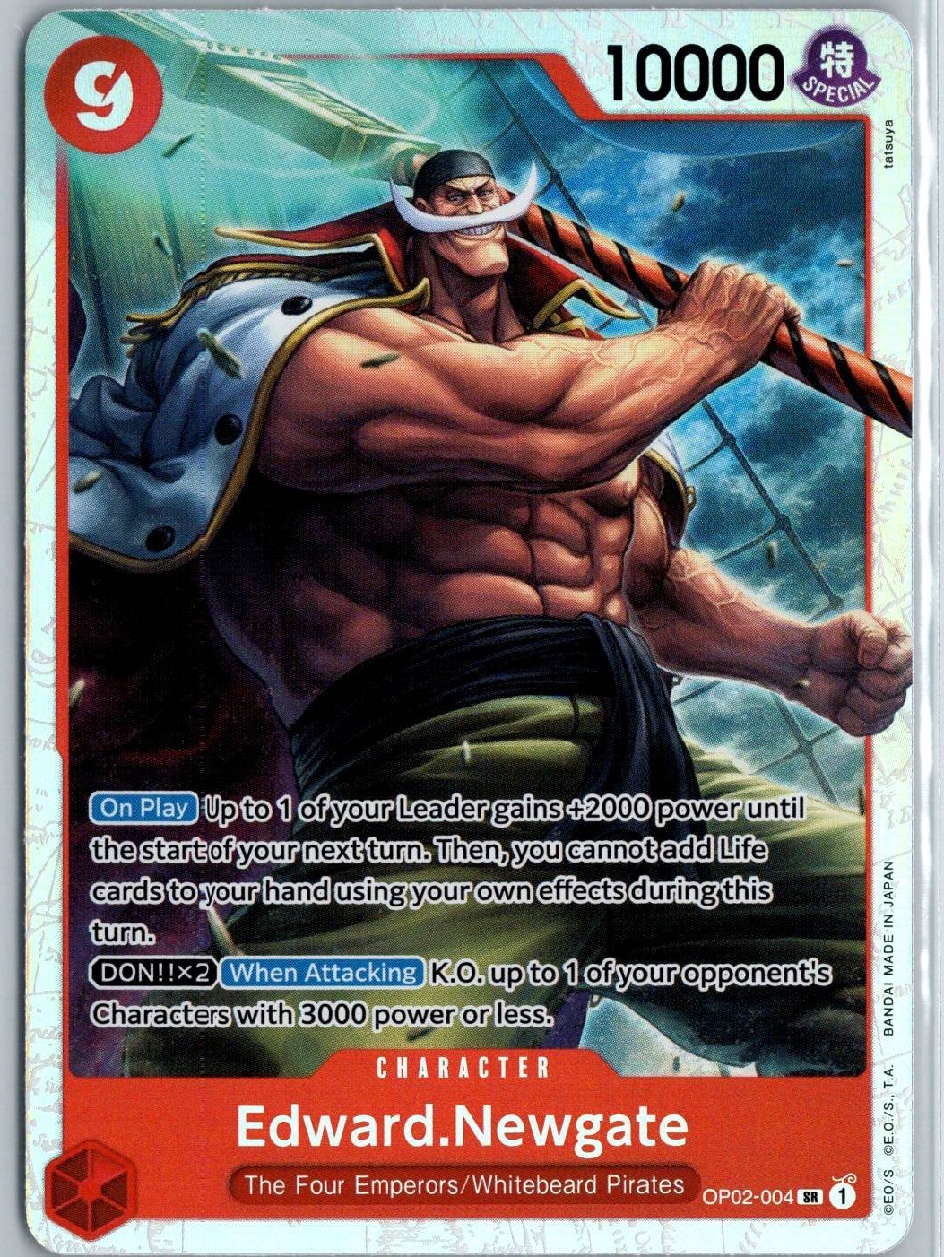 Edward.Newgate (004) Foil SR Paramount War OP02-004 NM