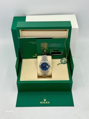 NEW 2026 Rolex Datejust 36mm 126200 Stainless Steel Jubilee Blue