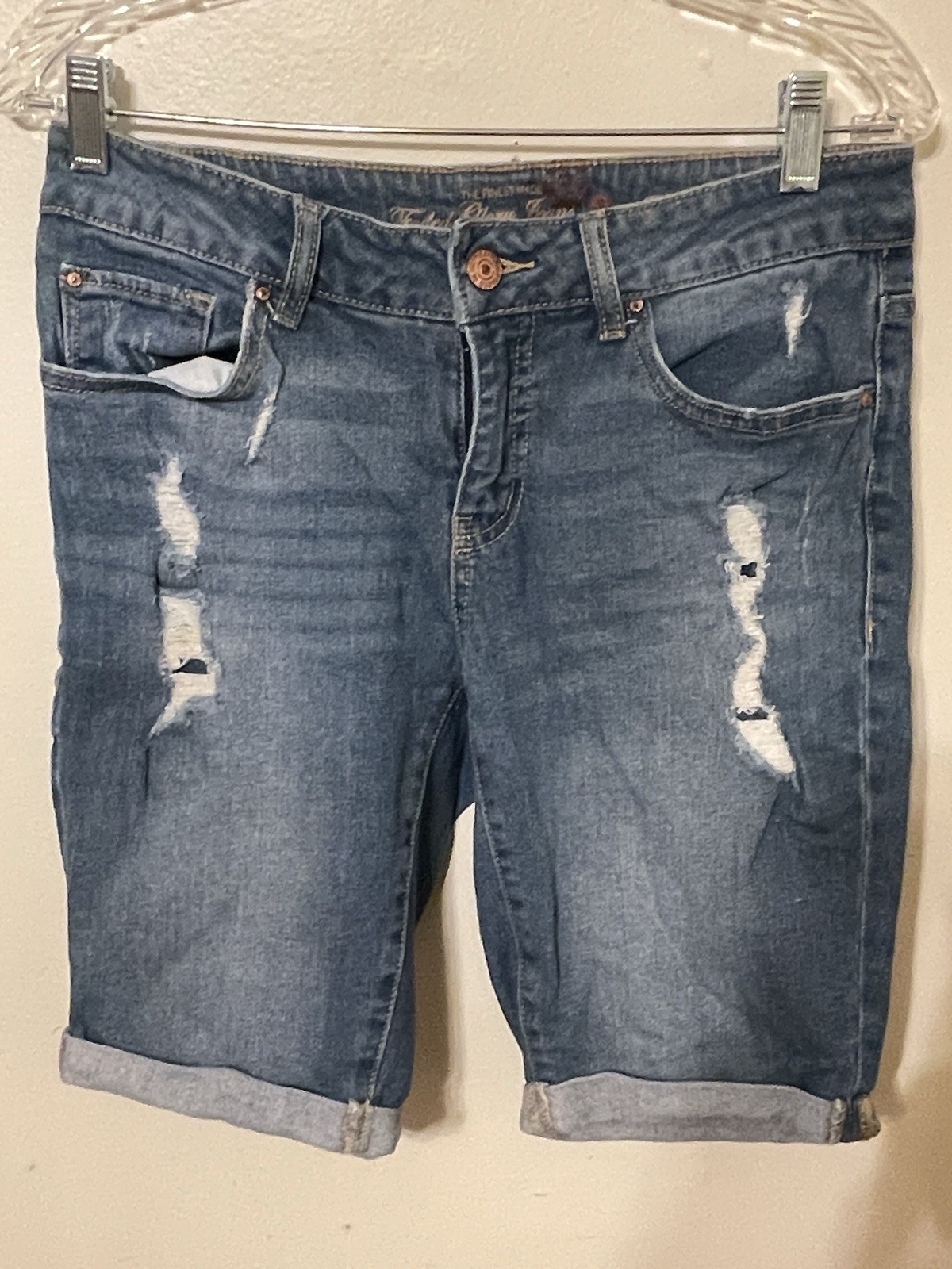 Faded Glory Women's Blue Jean Short Bermuda Size 8