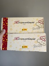 2x Schachteln Steiff Weihnachten Adventskerzen = 24 Kerzen - New Old Stock 2004