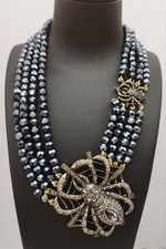Heidi Daus Spider In Web Necklace SIGNED