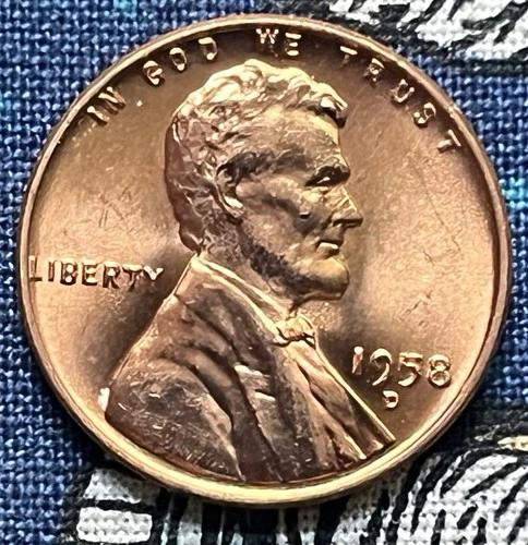 1958-D BU Lincoln Wheat Cent Penny  Free S&H