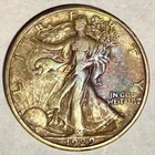 1929-D Walking Liberty Silver Half Dollar  XF/AU - Better Date And Nice Toning