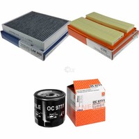 Mahle / Knecht Innenraumfilter LAK 809 Luftfilter LX 3525 ÖLfilter OC 977/1