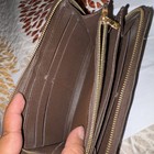 Women's Brown Check Zip-Around Wallet w/ Zipper, Credit Card Slots, Folding — photo 4