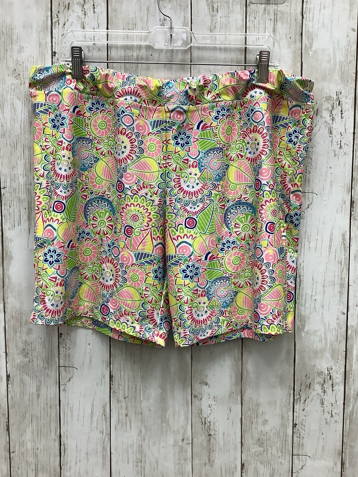Tee 2 Sea Women's Extra Large Floral Boho Shorts - Colorful Mandala Print