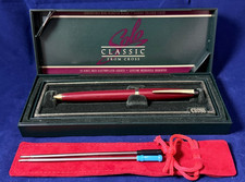 CROSS SOLO CLASSIC BURGUNDY BALLPOINT PEN WITH GOLD PLATED APPOINTMENTS 802-4