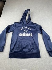 Dallas Cowboys NFL Girls Hoodie Youth XL 14/16 Navy Blue Pullover Sweatshirt