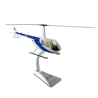 Brand New 37cm Diecast Alloy 1/32 Scale Robinson R44 Raven Helicopter Toy Gift