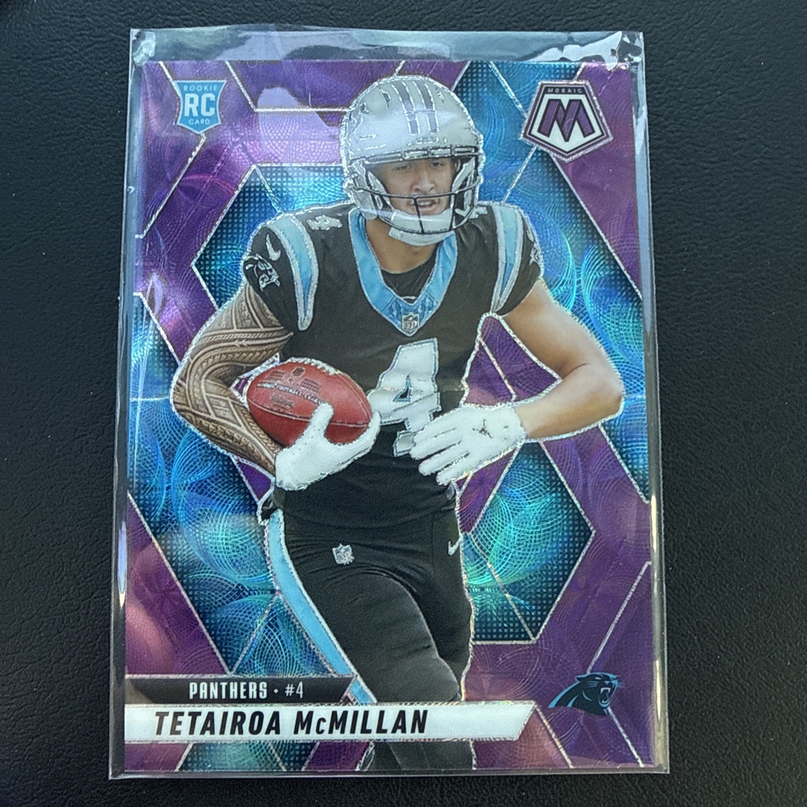 2025 Panini Mosaic - Tetairoa McMillan Purple Scope Prizm (RC) Panthers #309