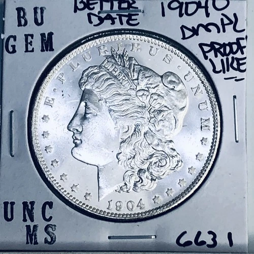 1904 O BU GEM MORGAN SILVER DOLLAR UNC MS+++ U.S. MINT RARE COIN 6631