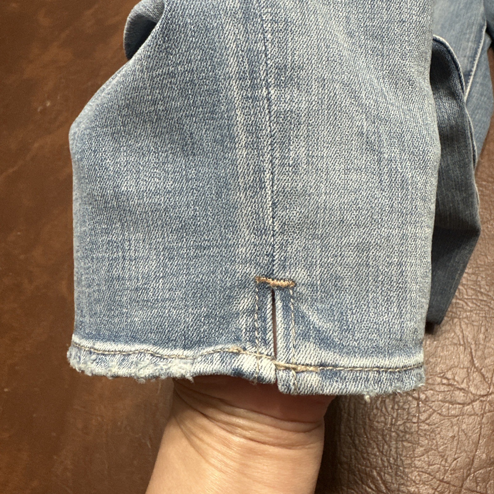 EUC American Eagle Distressed 3 Button Super High… - image 2