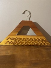 Oak Tie Belt Hook Rack Hanger Wood Coat Hanger Holder Closet Organizer Vintage