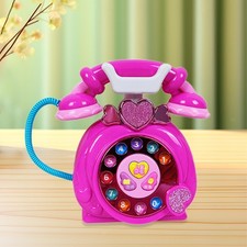 Baby Phone Toy Princess Phone with Lights and Sounds Birthday Gift Educational