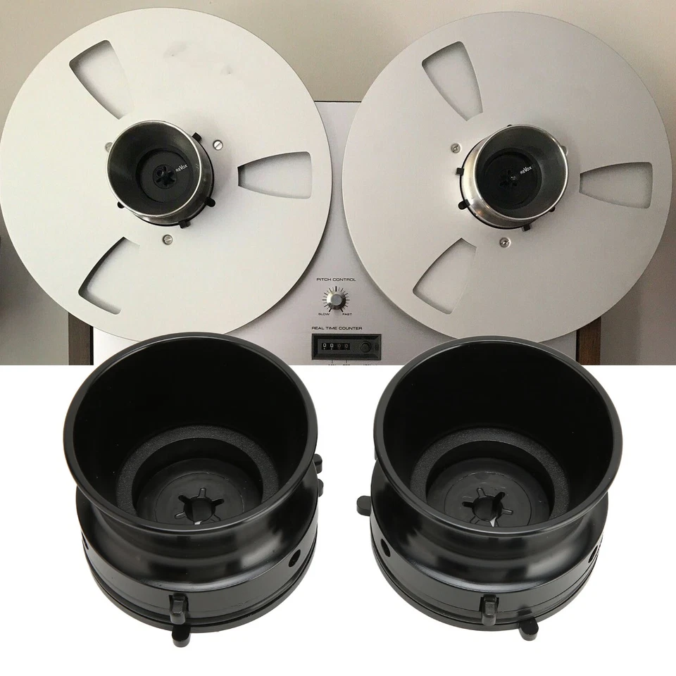 1 Pair 10in Opener Polished Universal NAB Hub Adapters For Studer For BEA - Image 2 of 4