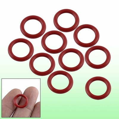 10 Pcs Soft Rubber O Rings Seal Washer Replacement Red 15mm x 2.5mm KD #zn