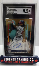 2025 Topps Finest Autograph James Wood Gold Refractor /50 SGC 9.5 POP 1 HIGHEST