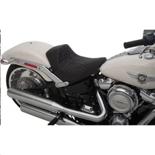 Drag Specialties 0802-1186 EZ-ON Mount Solo Seat - Scorpion - Silver Thread