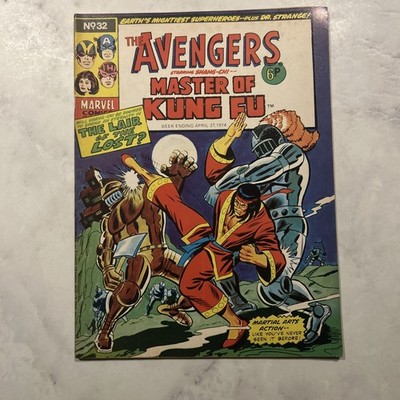 1966 MARVEL AVENGERS #33 + MASTER OF KUNG FU #17 1ST BLACK JACK TARR RARE UK  -