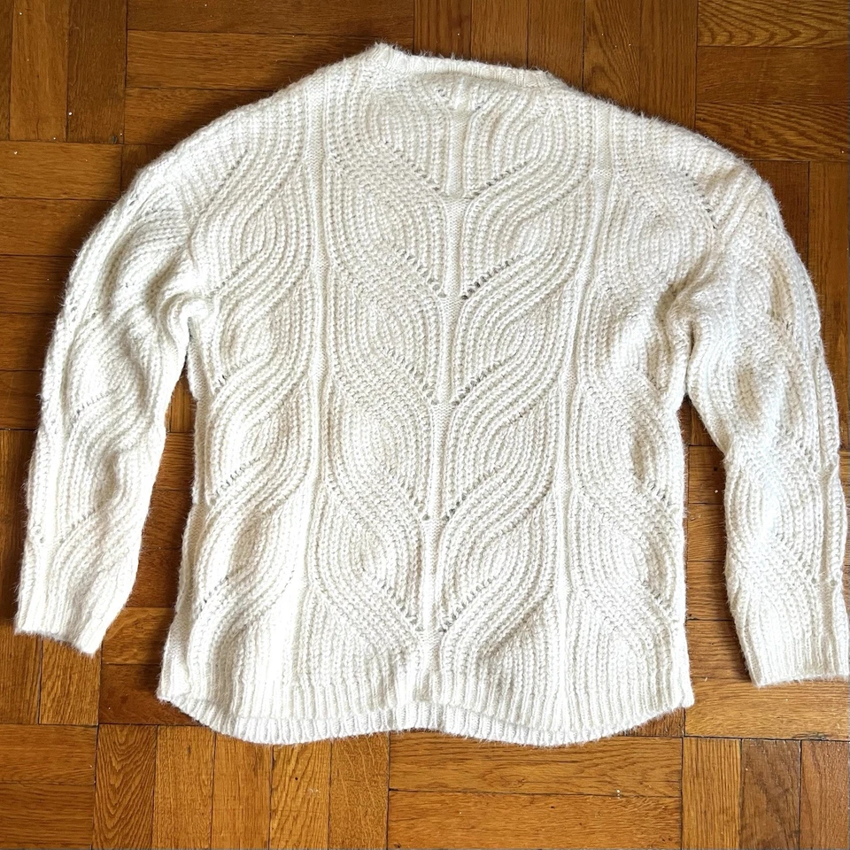 Zara девочек подростков вязаный свитер слоновой кости карнавальный коллекции размер 13-14 праздник подростков - Изображение 4 из 4