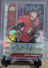 2020-21 JOSH NORRIS UD Trilogy Rookie Renditions Gold Foil Auto #RR-19