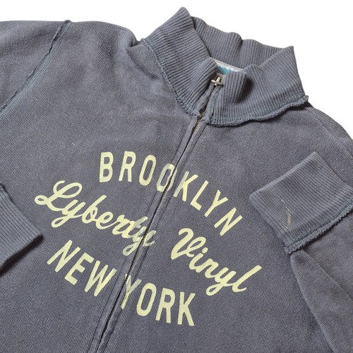 VTG Fossil Men's L Brooklyn NY Graphic Full Zip Sweatshirt Y2K Streetwear - Image 1